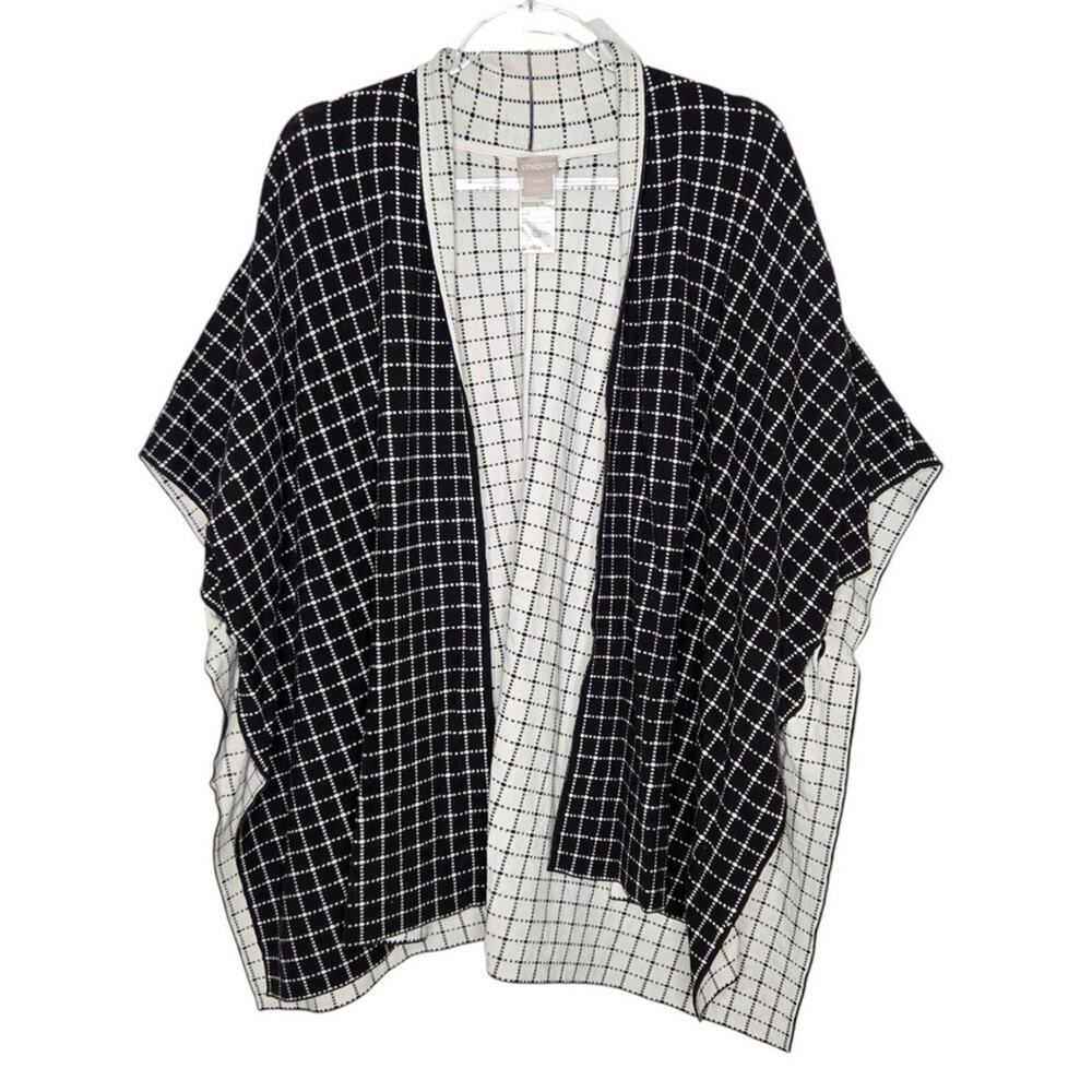 Chico's Open Front Cardigan SM/MD Old Money Preppy Minimalist Clean Quiet Luxury